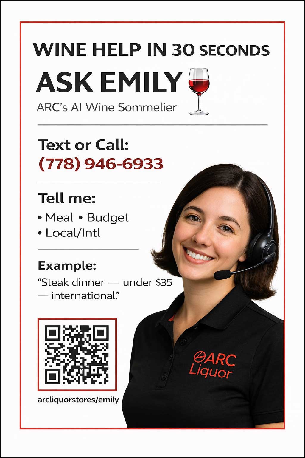 image of Emily as a Shelf Talker.