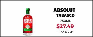 Absolut Tabasco – 750 mL
