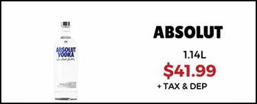 Absolut Vodka – 1.14L