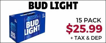 Bud Light 15 Pack