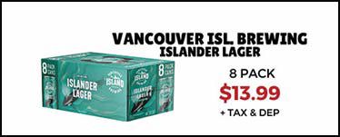 Vancouver Island Brewing Islander Lager – 8 Pack